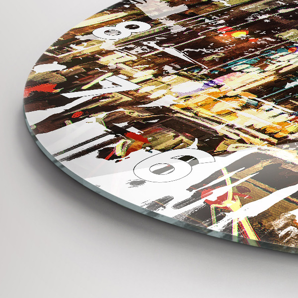 Wanduhr rund New York City