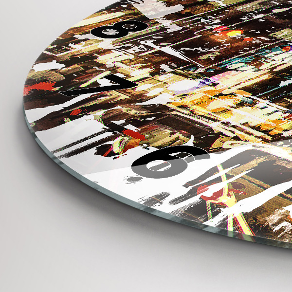 Wanduhr rund New York City