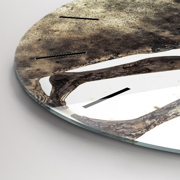 Wanduhr glas rund Abstraktion Menschen Sand