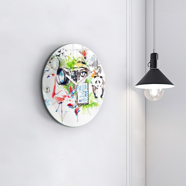 Wanduhr rund mit motiv Zoologe