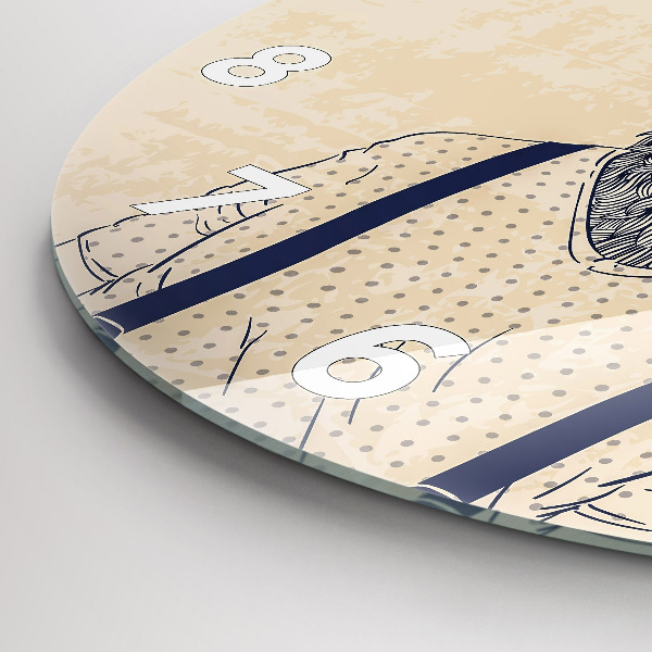 Wanduhr rund mit motiv Abstrakte Hirsche