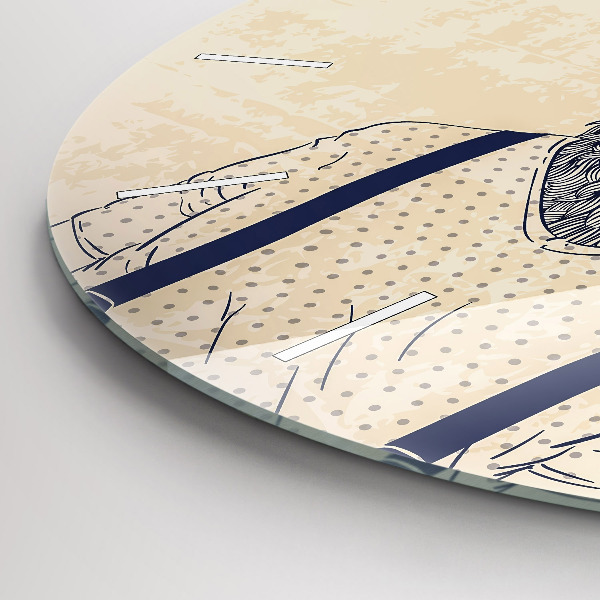 Wanduhr rund mit motiv Abstrakte Hirsche