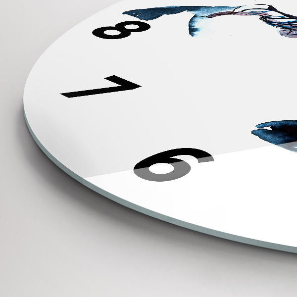 Wanduhr rund mit motiv Tier Natur Altruismus