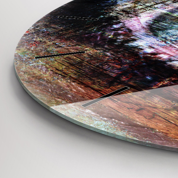 Wanduhr rund mit motiv Straßenkunst Auge