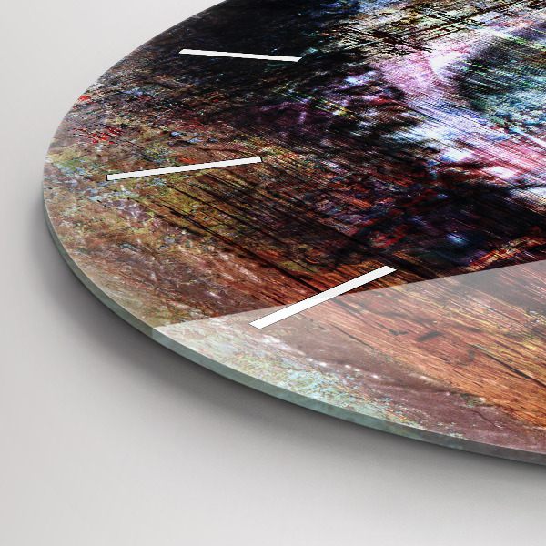 Wanduhr rund mit motiv Straßenkunst Auge