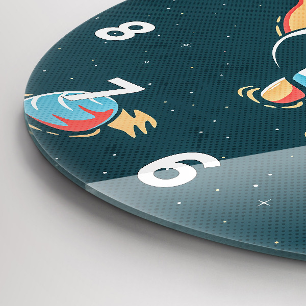 Wanduhr glas rund Phantasie eines Kindes