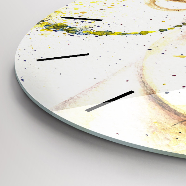 Wanduhr rund mit motiv Porträt einer geheimnisvollen Frau