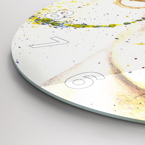 Wanduhr rund mit motiv Porträt einer geheimnisvollen Frau