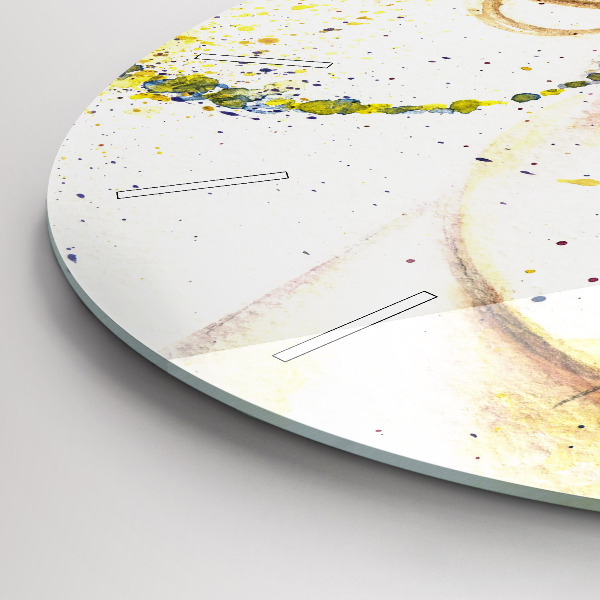 Wanduhr rund mit motiv Porträt einer geheimnisvollen Frau