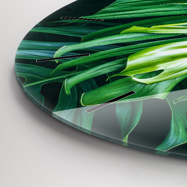 Wanduhr rund Tropische Seite der Natur