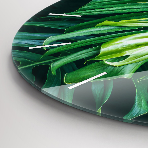 Wanduhr rund Tropische Seite der Natur