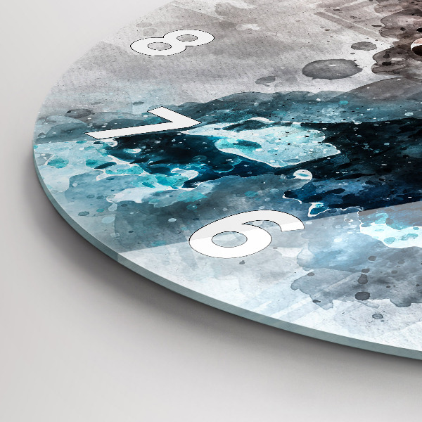 Wanduhr rund mit motiv Die Vergangenheit im Hinterkopf