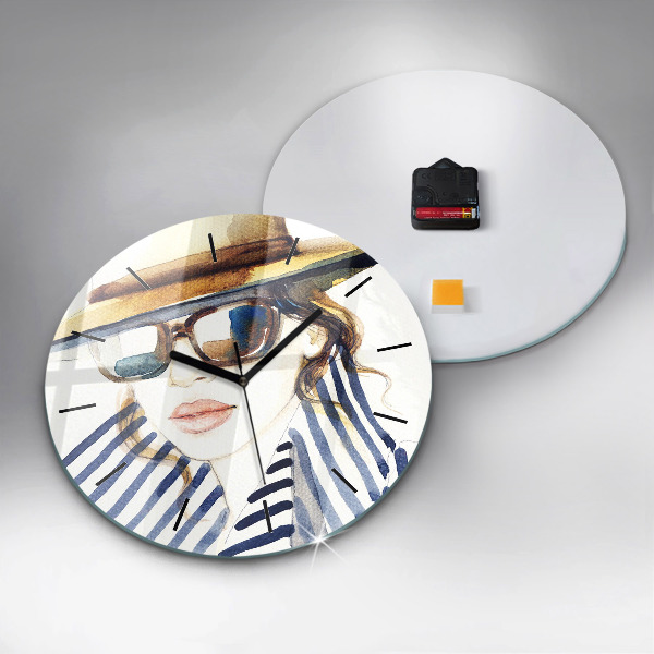 Wanduhr rund Letzte Tage der Ferien Mode