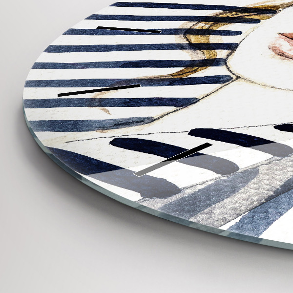 Wanduhr rund Letzte Tage der Ferien Mode