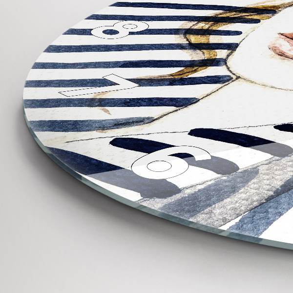 Wanduhr rund Letzte Tage der Ferien Mode