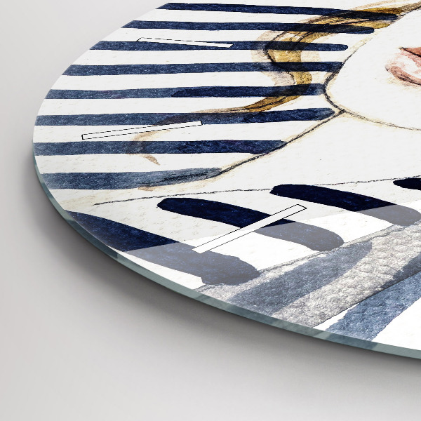 Wanduhr rund Letzte Tage der Ferien Mode