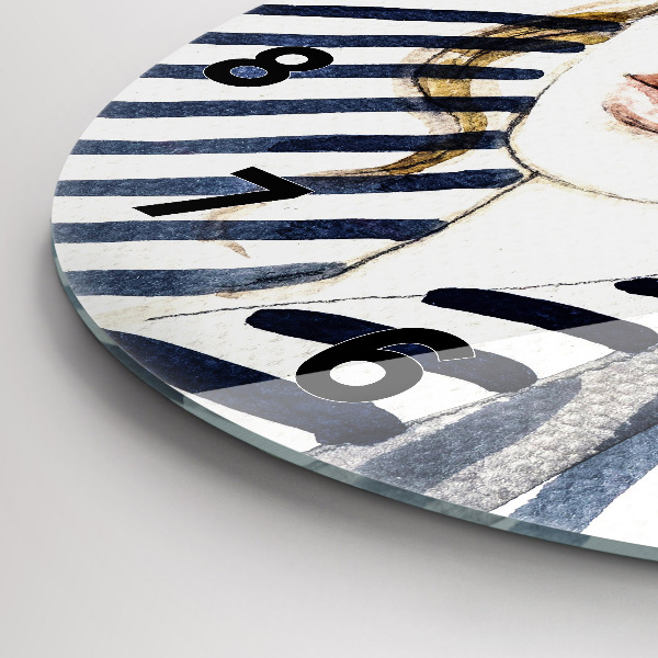 Wanduhr rund Letzte Tage der Ferien Mode