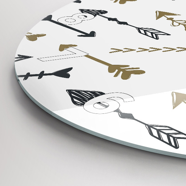 Wanduhr rund mit motiv Geometrisches Hipster-Muster