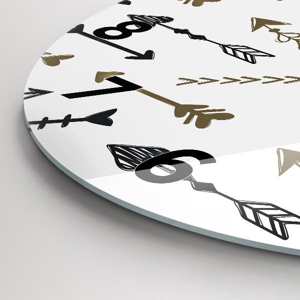 Wanduhr rund mit motiv Geometrisches Hipster-Muster