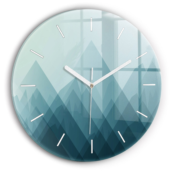 Wanduhr rund Geometrische Figuren