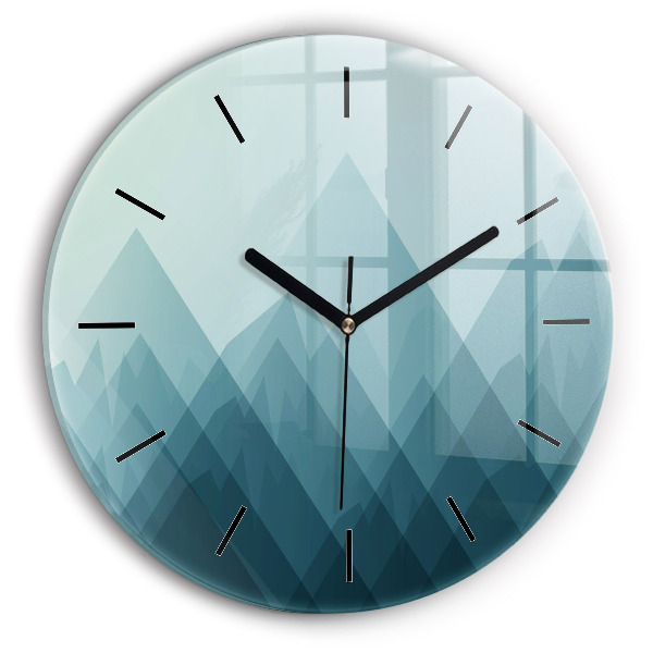 Wanduhr rund Geometrische Figuren