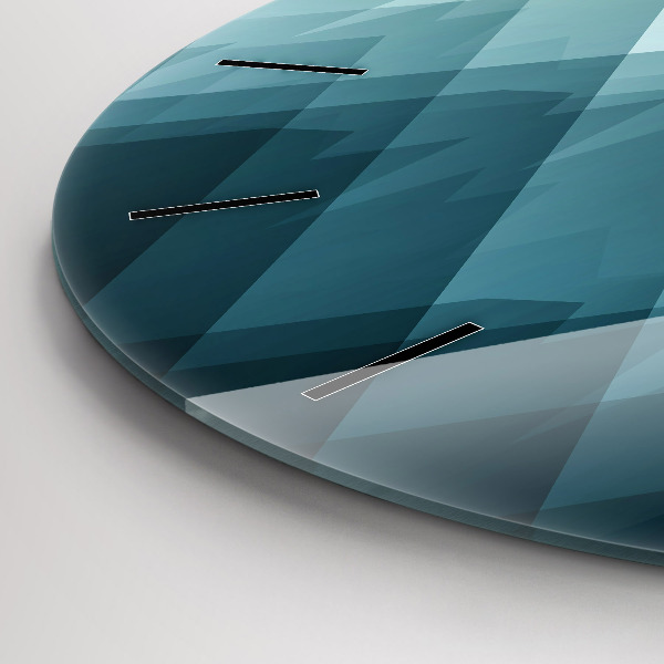 Wanduhr rund Geometrische Figuren