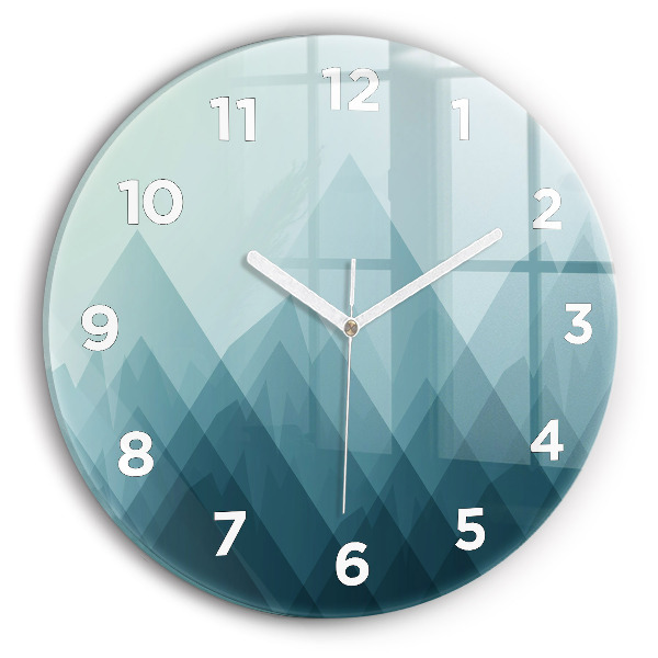 Wanduhr rund Geometrische Figuren