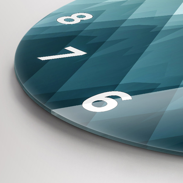 Wanduhr rund Geometrische Figuren