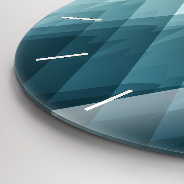 Wanduhr rund Geometrische Figuren