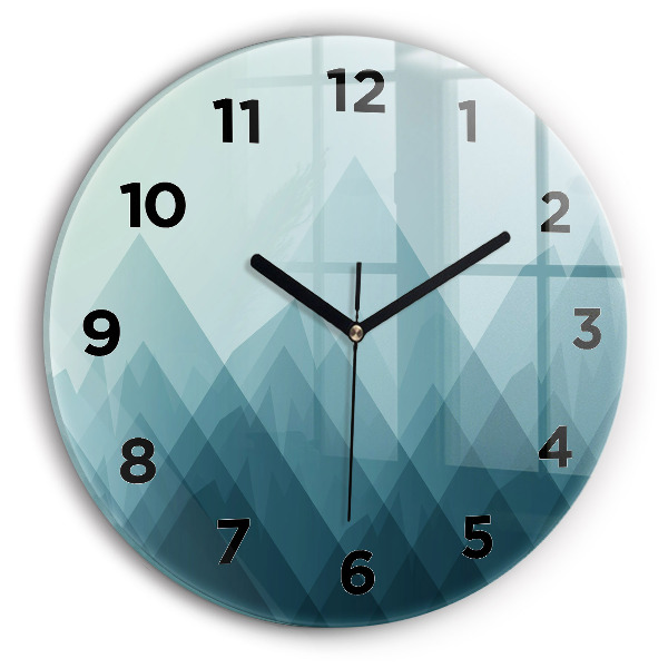 Wanduhr rund Geometrische Figuren