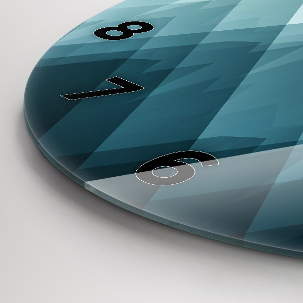 Wanduhr rund Geometrische Figuren