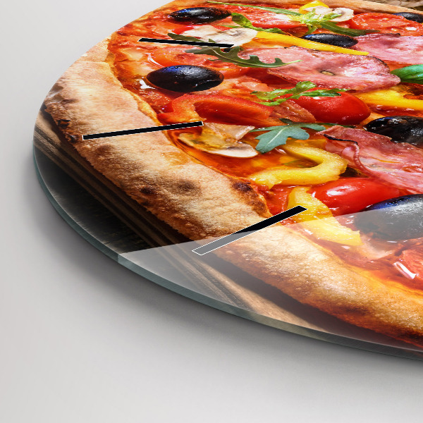 Wanduhr rund Kulinarisches Herz von Italien