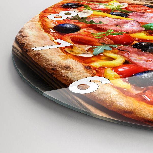 Wanduhr rund Kulinarisches Herz von Italien