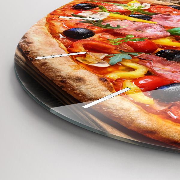 Wanduhr rund Kulinarisches Herz von Italien