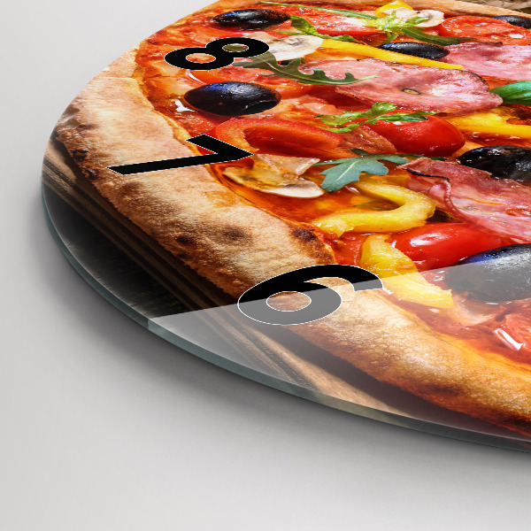 Wanduhr rund Kulinarisches Herz von Italien