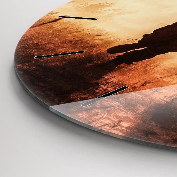 Wanduhr rund mit motiv Marines der Vereinigten Staaten