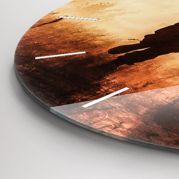 Wanduhr rund mit motiv Marines der Vereinigten Staaten