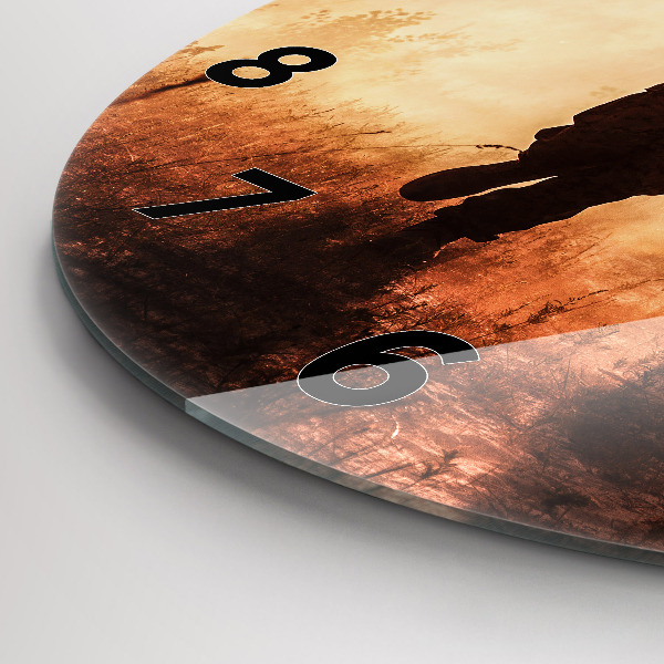 Wanduhr rund mit motiv Marines der Vereinigten Staaten