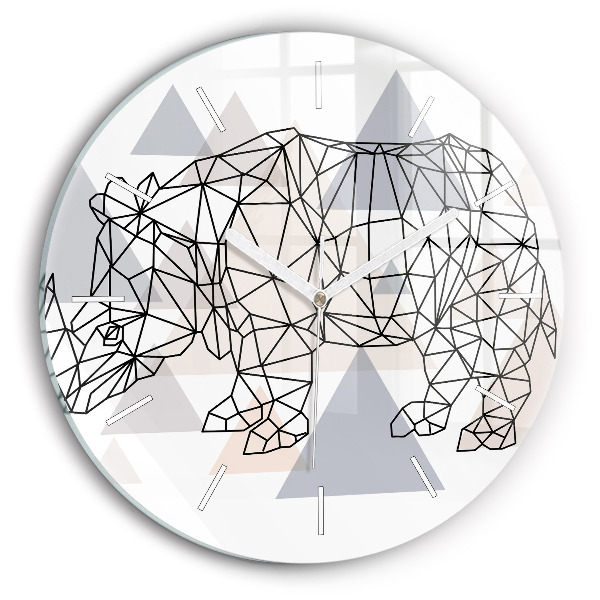 Wanduhr rund mit motiv Geometrisches Muster