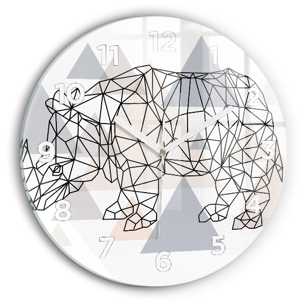 Wanduhr rund mit motiv Geometrisches Muster