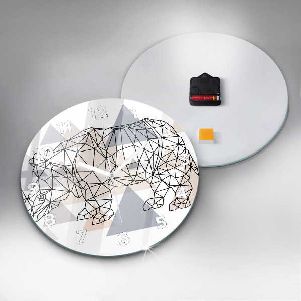 Wanduhr rund mit motiv Geometrisches Muster