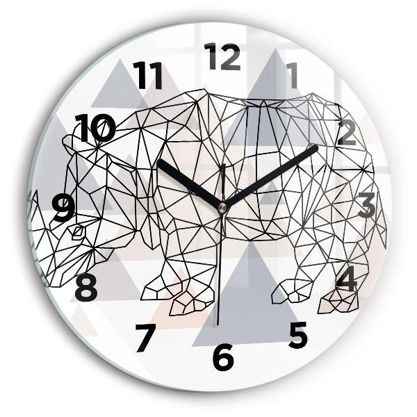 Wanduhr rund mit motiv Geometrisches Muster