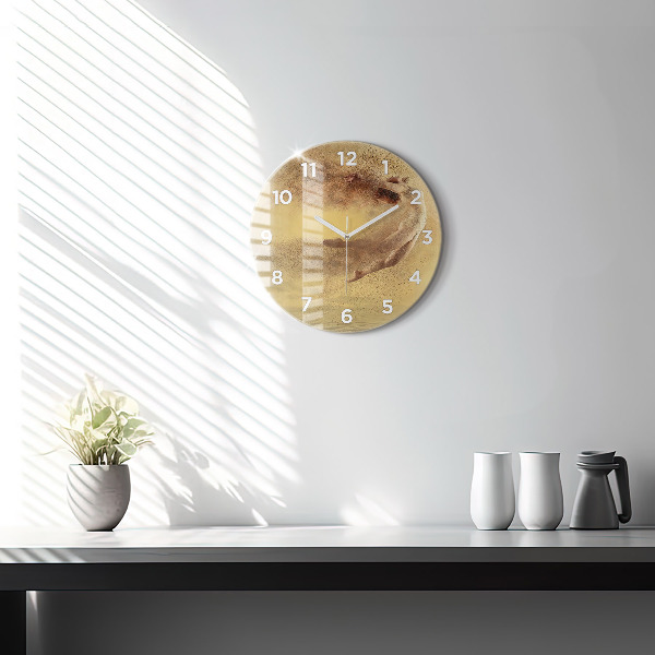 Wanduhr rund Frau in Figur