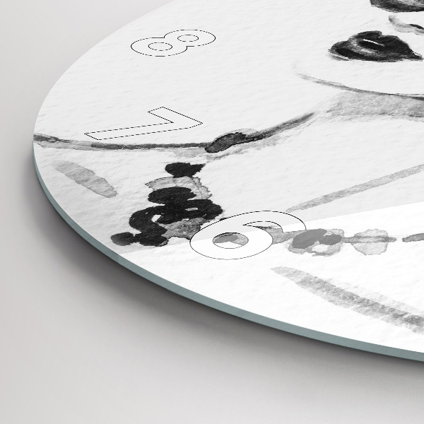 Wanduhr rund Modische Frau