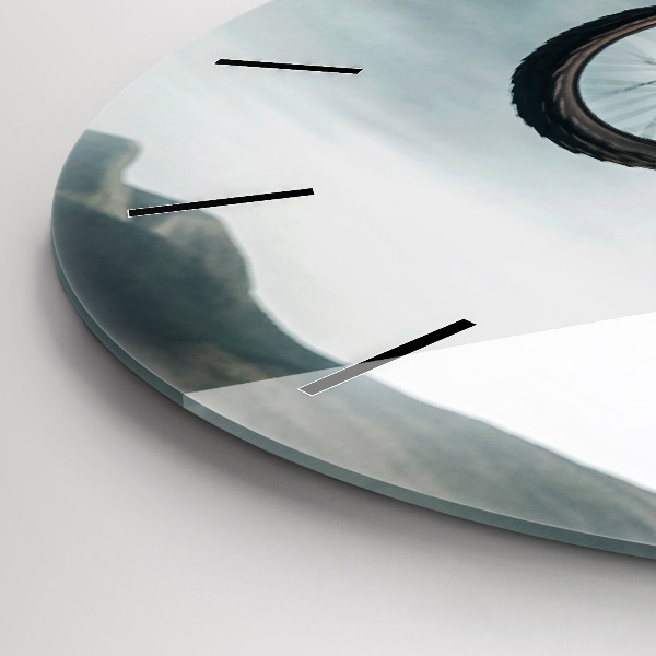 Wanduhr rund Motorrad im Adrenalin-Stil