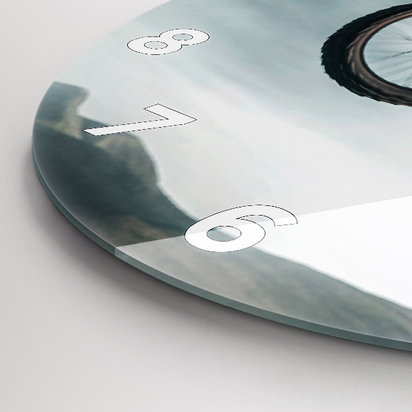 Wanduhr rund Motorrad im Adrenalin-Stil