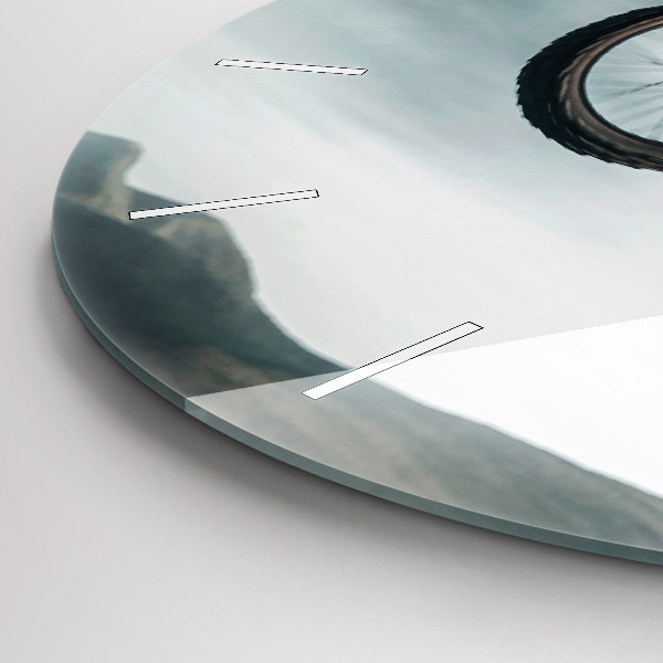 Wanduhr rund Motorrad im Adrenalin-Stil