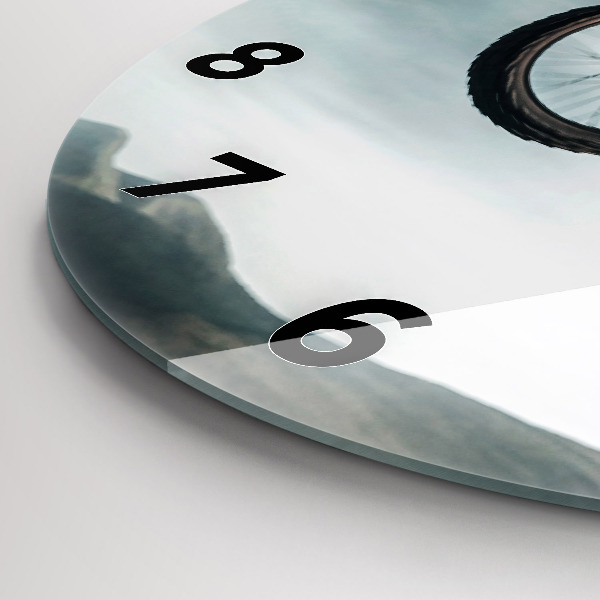 Wanduhr rund Motorrad im Adrenalin-Stil