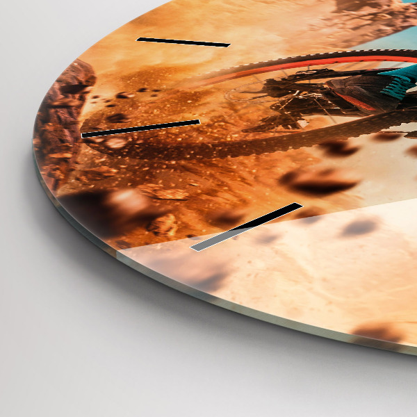 Wanduhr rund Stuntman und Adrenalin