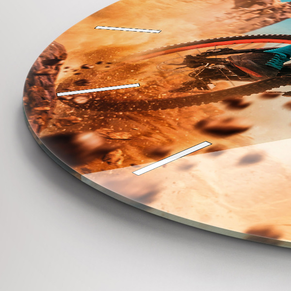 Wanduhr rund Stuntman und Adrenalin